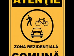 Placuta atentie zona rezidentiala comuna